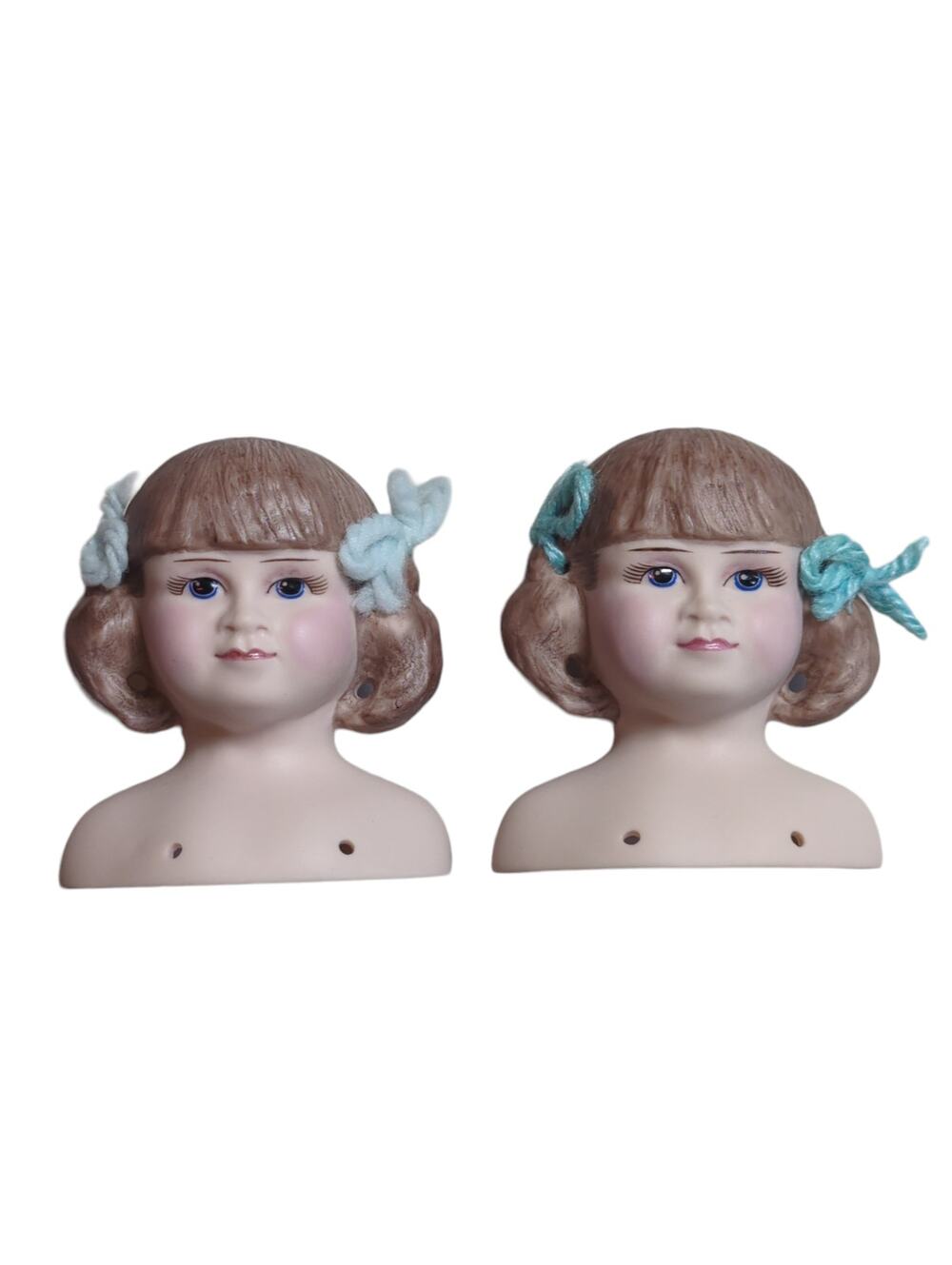 Vintage 1974 Little Miss Sunshine Porcelain Doll Heads Diana Crosby Numbered